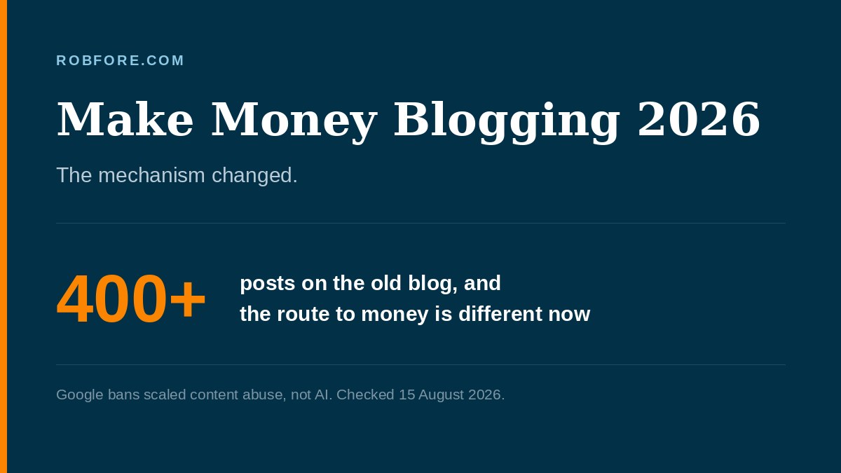 Make Money Blogging 2026 - Google bans scaled content abuse, defined as many pages made to manipulate rankings rather than help users